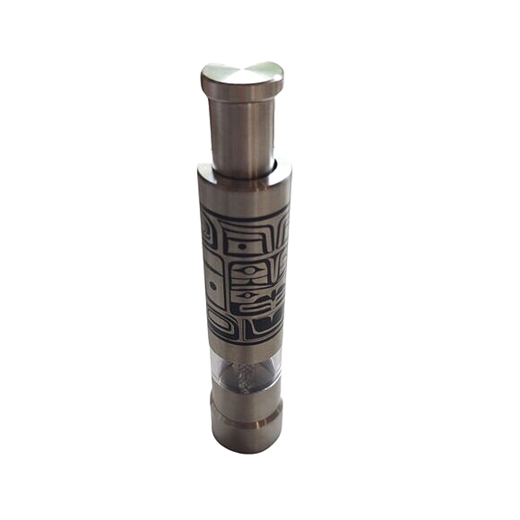 BILL HELIN | Stainless Steel Salt or Pepper Pump | Chilkat Tableware NEW - Picture 3 of 6